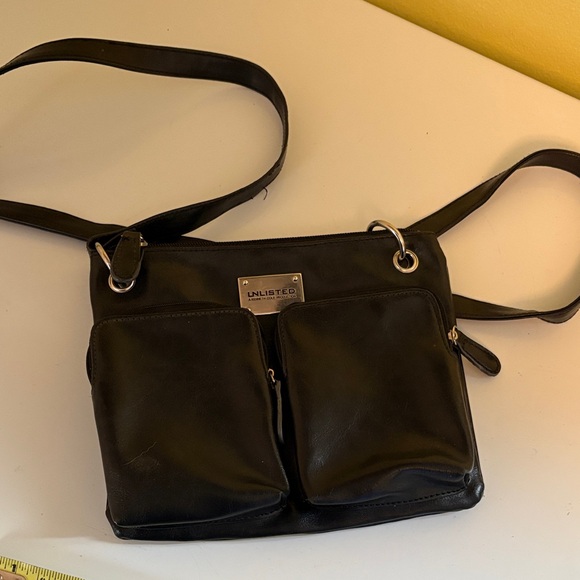 Unlisted Handbags - Unlisted Small Black Leather Crossbody